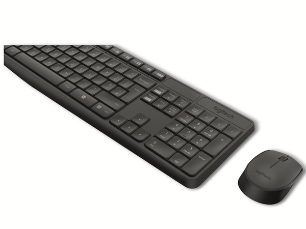 LOGITECH Tastatur- und Maus-Set MK235, Wireless, anthrazit - Produktbild 2