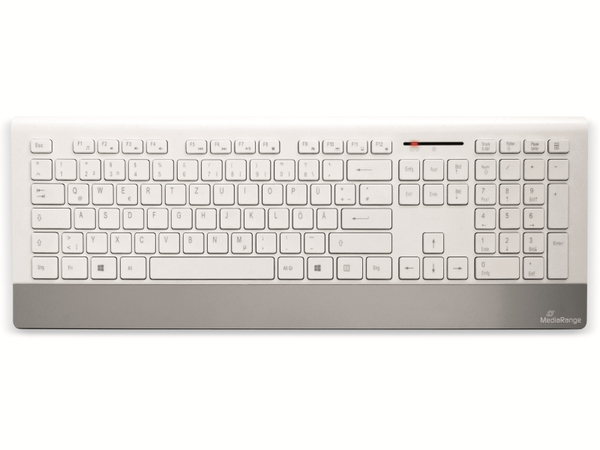 MEDIARANGE Funk-Tastatur- und Maus-Set MROS106, QWERTZ, weiß/silber - Produktbild 3