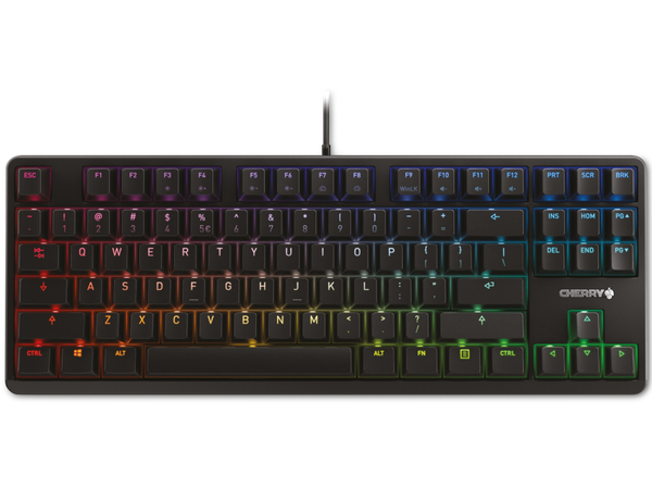 CHERRY Tastatur G80-3000N RGB, TKL, MX Silent Red