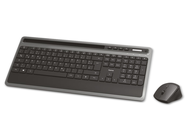 HAMA Tastatur- und Maus-Set KMW-600, schwarz/anthrazit
