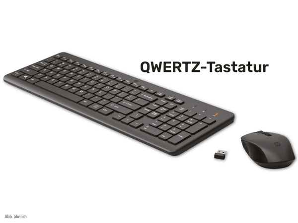 HP Tastatur- und Maus-Set 330, Wireless QWERTZ-Variante - Produktbild 2