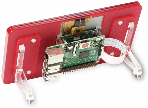 RASPBERRY PI 7&quot; Touch-Display-Rahmen Coupe (rot)
