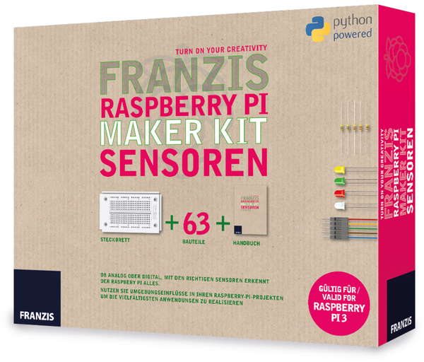 Franzis Lernpaket Raspberry Pi Maker Kit Sensoren - Produktbild 2