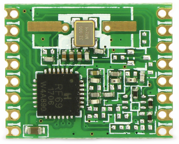 HOPERF Funkmodul RFM69W, 868 MHz, S2, TX/RX - Produktbild 5