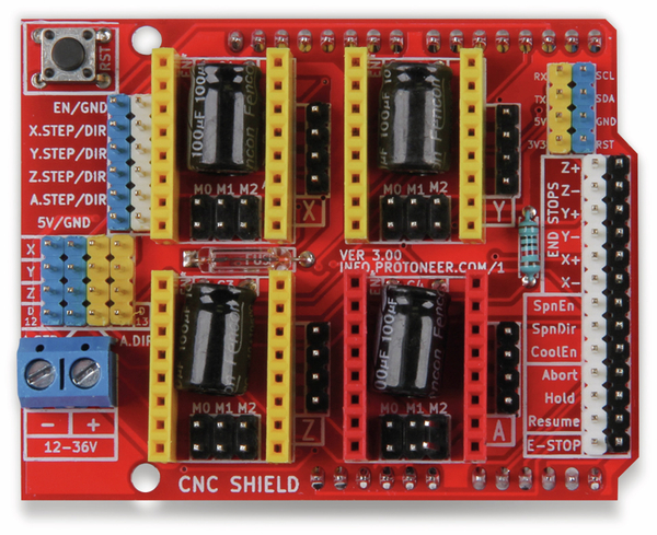 JOY-IT Controllerboard CNC mit 4x A4988 Motortreiber für Arduino Uno - Produktbild 3