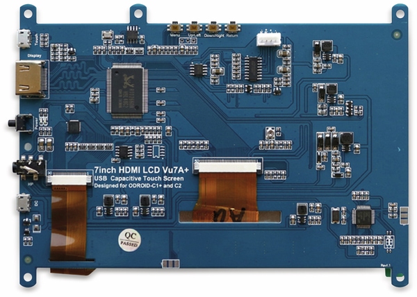 ODROID 17,8 cm (7&quot;) Multitouch TFT-Display mit HDMI und Audio VU7A PLUS - Produktbild 4
