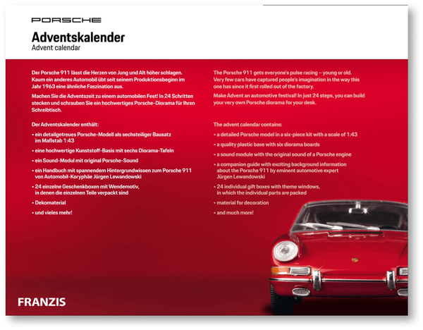 FRANZIS Porsche-Adventskalender 2018 - Produktbild 3
