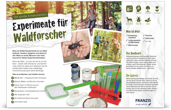 Die große Entdeckerbox, Experimente für Waldforscher, FRANZIS - Produktbild 3