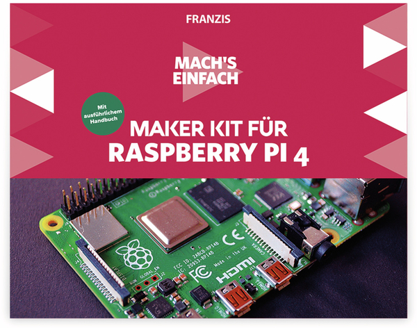 FRANZIS Maker Kit, 67112, für Raspberry Pi 4