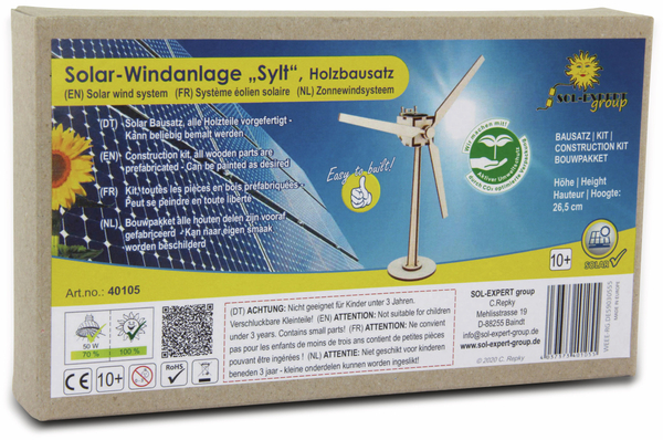 SOL-EXPERT Holzbausatz Solar-Windanlage „Sylt“ - Produktbild 5
