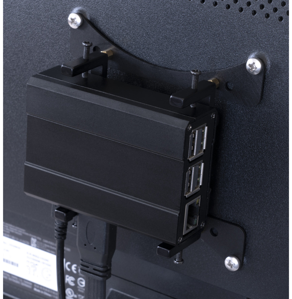 JOY-IT Universal Halterung Vesa 75/100 &amp; Hutschiene / Pi / Mini PC - Produktbild 5