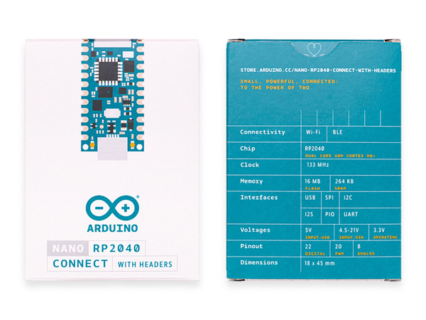ARDUINO ® Board NANO RP2040 CONNECT with headers - Produktbild 6