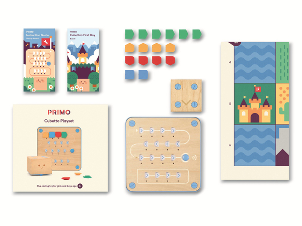 PRIMO TOYS Lernpaket, Cubetto MINT Coding Roboter aus Holz ab 3 Jahren (Geeignet für Montessori) - Produktbild 3