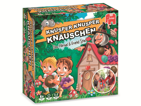 JUMBO Spiele Kinderspiel, 19713, Knusper, Knusper Knäuschen