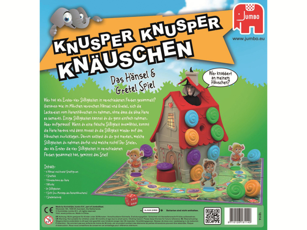 JUMBO Spiele Kinderspiel, 19713, Knusper, Knusper Knäuschen - Produktbild 2
