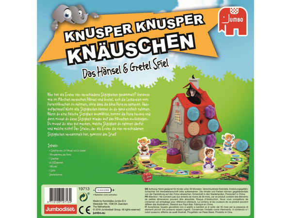 JUMBO Spiele Kinderspiel, 19713, Knusper, Knusper Knäuschen - Produktbild 5