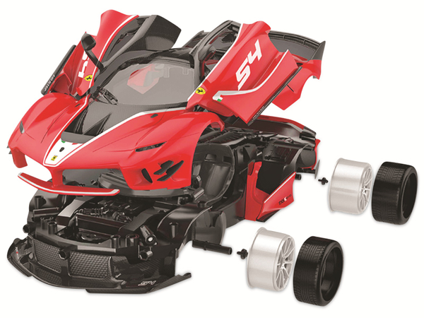 Jamara Rennwagen Ferrari FXX K Evo, 1:18, rot, 2,4 GHz, Bausatz 92-teilig - Produktbild 5