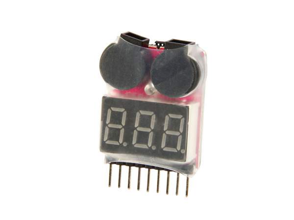 Voltmeter mit Alarm für LiPo/LiIon/LiFe-Akkus AVM-1/8SA - Produktbild 2