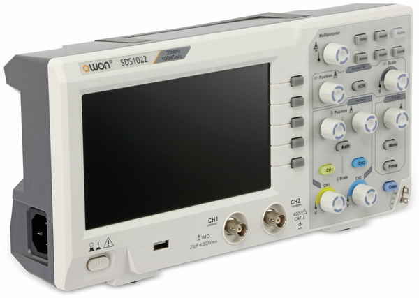 OWON LCD Speicher-Oszilloskop SDS1022, 2-Kanal, 20 MHz, USB - Produktbild 3