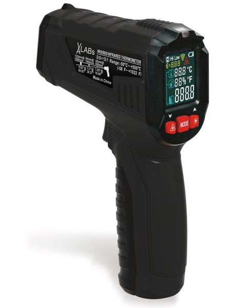 VA LABS IR0505: Infrarot-Thermometer, -50 bis +550 °C