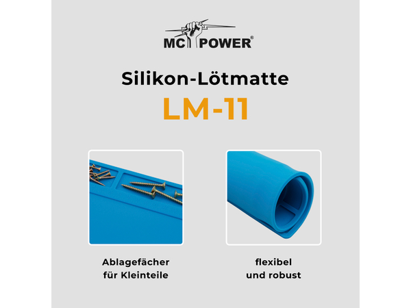 MCPOWER Silikon-Lötmatte LM-11, 28x20 cm - Produktbild 7