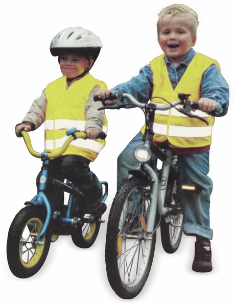Sicherheitsweste für Kinder, gelb, DIN EN1150-1999 - Produktbild 2