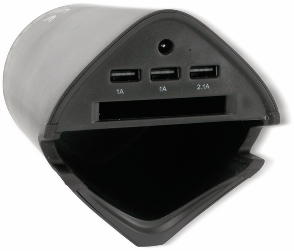 ALL RIDE KFZ-Autobecherhalterung, 3x USB, schwarz - Produktbild 3