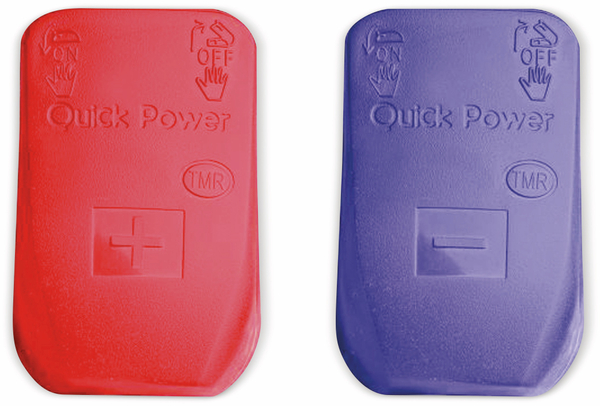 Batteriepolschnellklemmen, isoliert, rot/blau - Produktbild 2