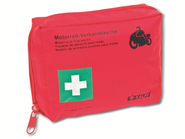 KALFF Motorrad-Verbandtasche rot, DIN 13167