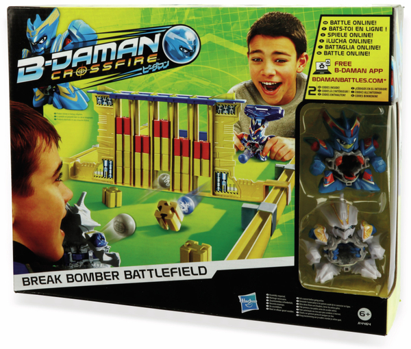 Hasbro Spiel, B-DAMAN CROSSFIRE, BREAK BOMBER BATTLEFIELD