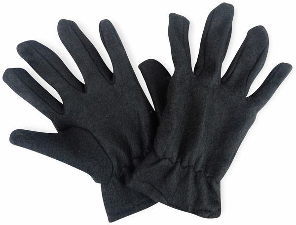 Handschuhe, Fleece, schwarz