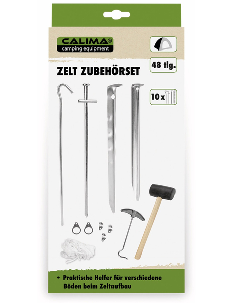 CALIMA CAMPING EQUIPMENT Zelt Zubehörset, 48-teilig - Produktbild 4