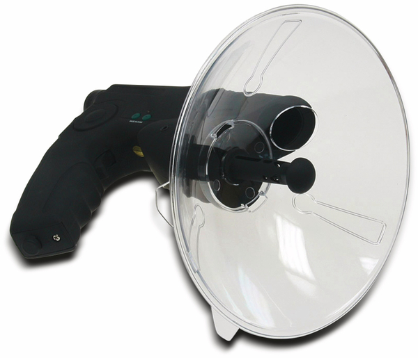 CHILITEC Parabol-Richtmikrofon PRM-1, mit Kopfhörer und Aufnahmefunktion - Produktbild 3