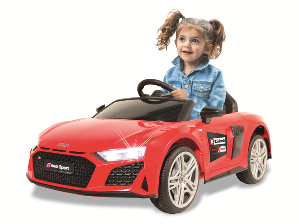Jamara Kinder-Elektrofahrzeug Ride-on Audi R8 Spyder rot, 18 V Einhell Akku - Produktbild 5
