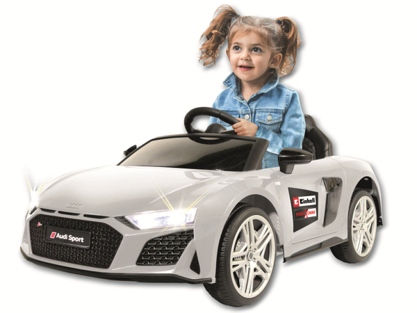 Kinder-Elektrofahrzeug Jamara Ride-on Audi R8 Spyder weiß, 18V Einhell Akku - Produktbild 4