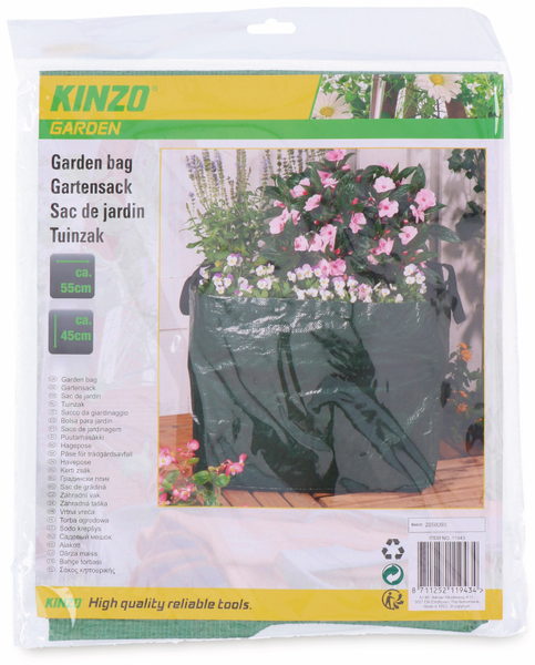 KINZO Garten-Abfallsack 90 Liter, 550x450 mm - Produktbild 2