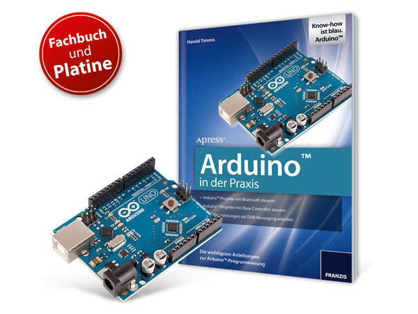 Buch &quot;Arduino in der Praxis&quot; + UNO-Platine