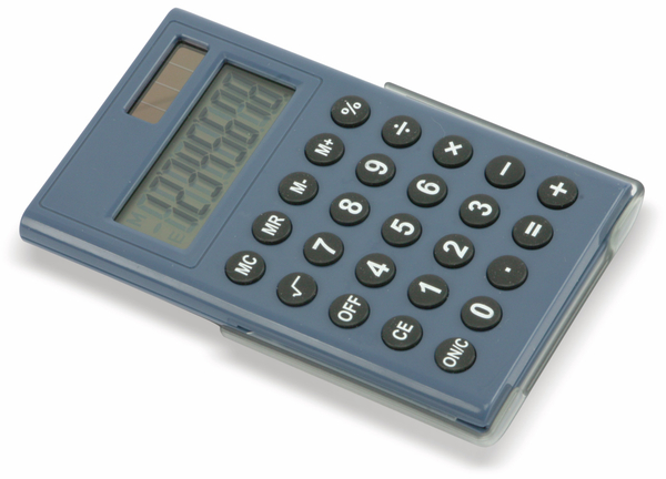 Taschenrechner D3-2, Dual-Power, blau