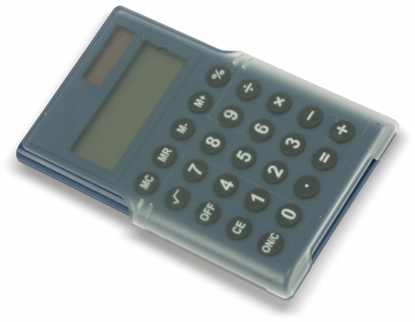Taschenrechner D3-2, Dual-Power, blau - Produktbild 2