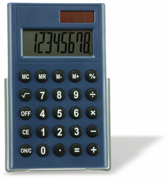 Taschenrechner D3-2, Dual-Power, blau - Produktbild 4