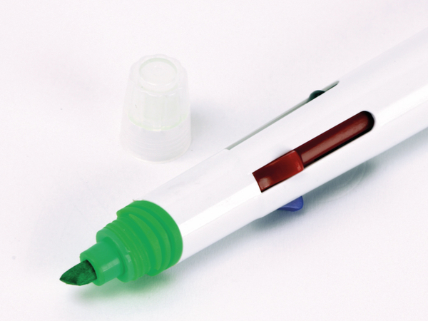 Kugelschreiber, vierfarbig mit grünem Marker - Produktbild 2