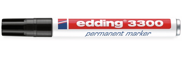 EDDING Permanent-Marker e-3300, schwarz - Produktbild 2