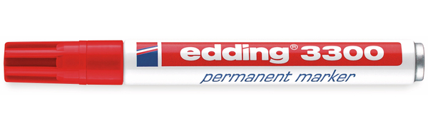 EDDING Permanent-Marker e-3300, rot - Produktbild 2