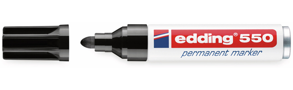 EDDING Permanent-Marker, e-550, schwarz - Produktbild 2