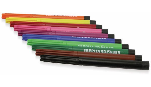 EBERHARD FABER Jumbomarker, auswaschbar, 10 Farben, 551210