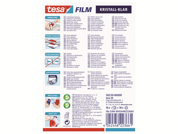 TESA film® Mini Abroller in 4 Farben + film® kristall-klar, 10m:19mm, 58230-00000-02 - Produktbild 3