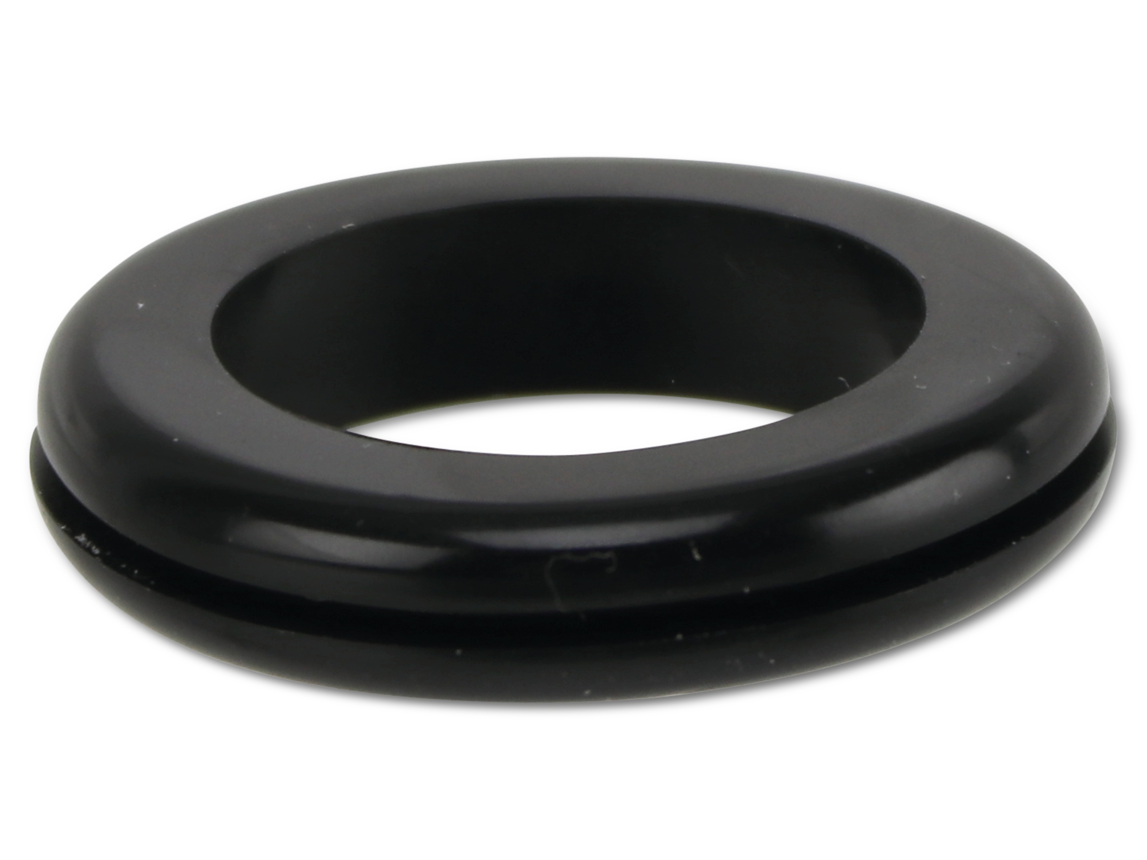 KSS Kabeldurchführungstülle PVC weich, schwarz, Plattenstärke 1,5, Loch-Ø 25, offen, 1 Stück