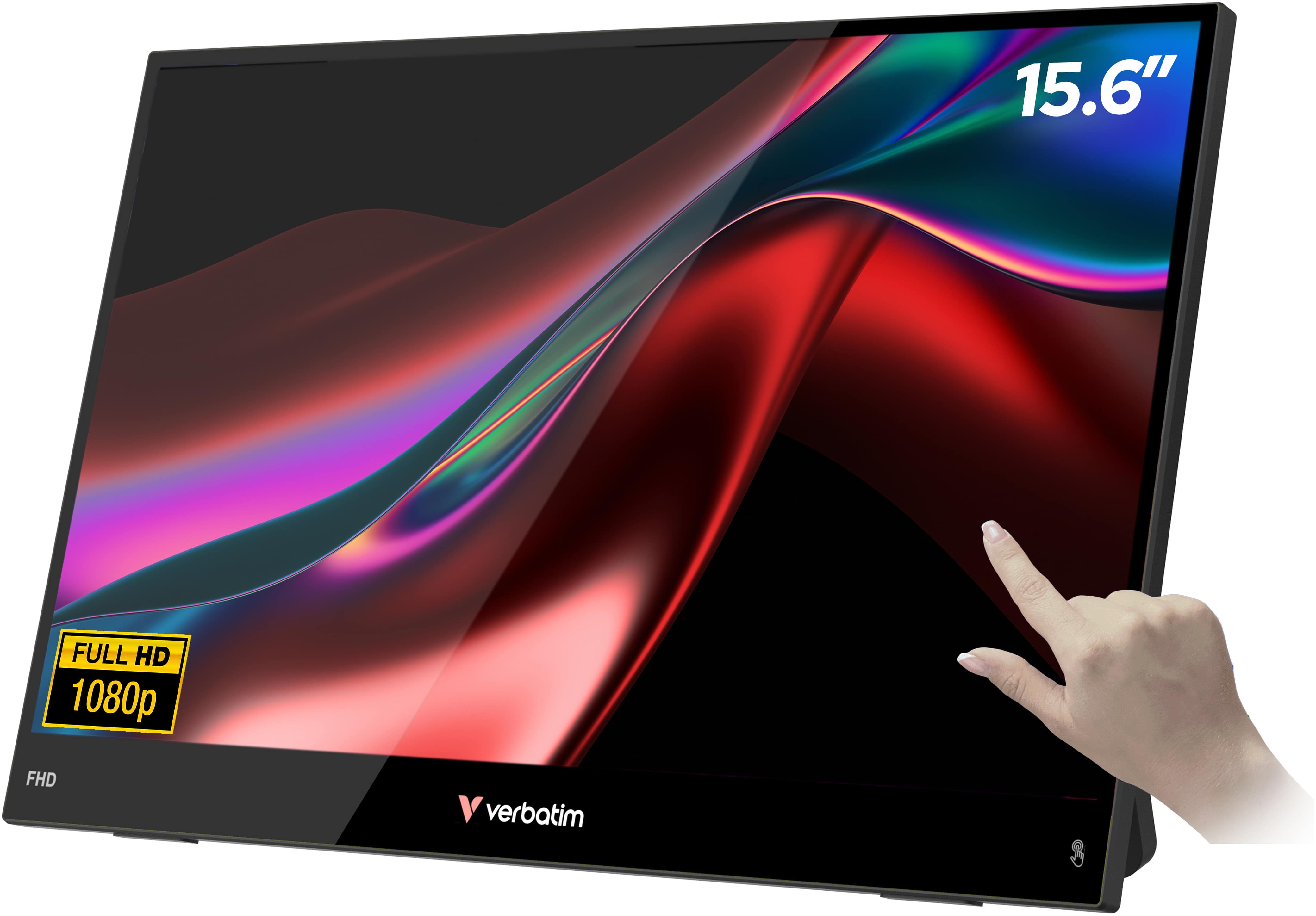 VERBATIM Tragbarer Monitor Light-15,6 Touchscreen