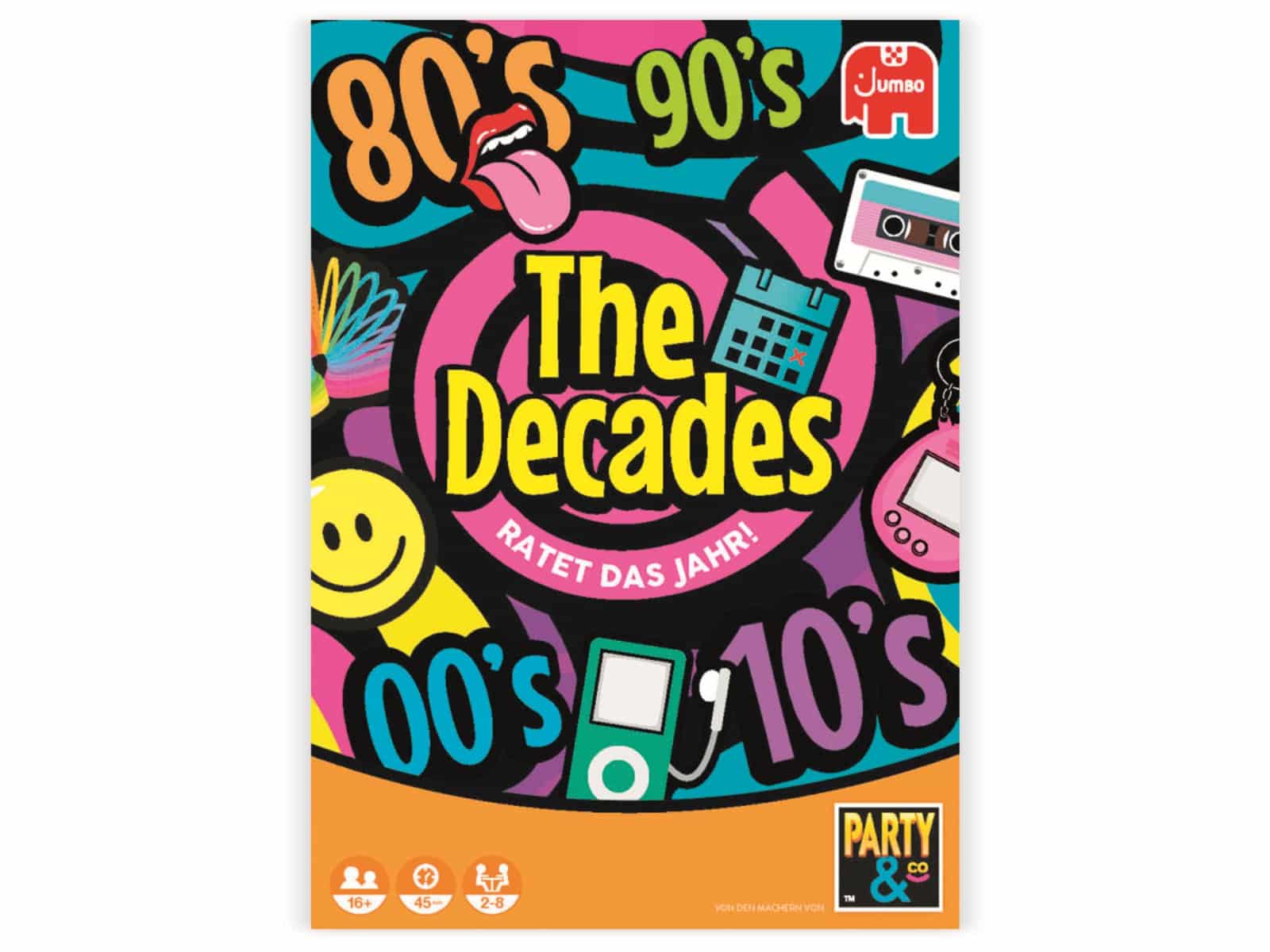 JUMBO Spiele Partyspiel, 19830, The Decades JUMBO Spiele Partyspiel, 19830, The Decades