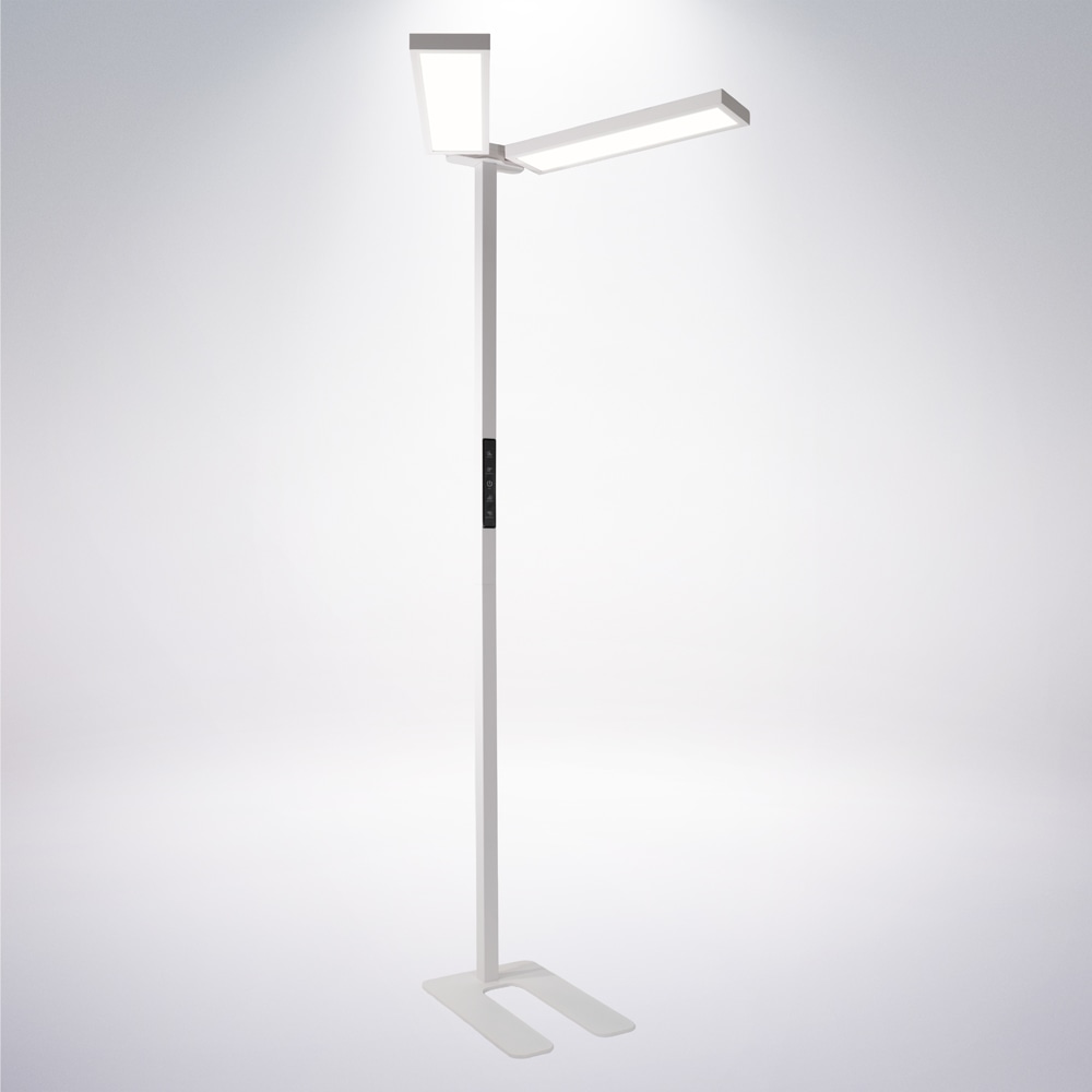 LUXULA LED-Büro-Stehleuchte, Up/Down, 120W, 4000K, EEK: F, 8500lm, IP20, dimmbar, weiß